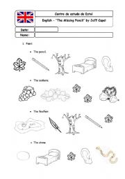 English worksheet: The missing pencil by Jeff Capel