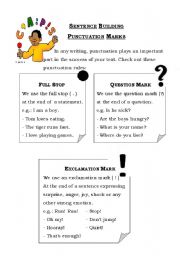 English Worksheet: Punctuation Marks