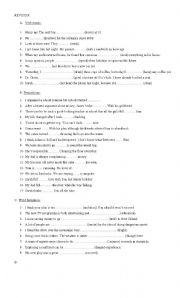 English worksheet: revision test