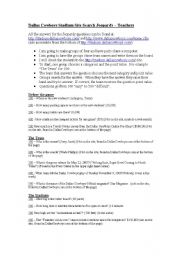 English worksheet: Dallas Football Jepardy