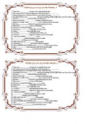 English Worksheet: Fewer or Less