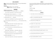English worksheet: MUST AND MUSTNT