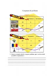 English Worksheet: compune probleme