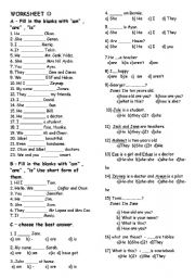 English Worksheet: to be - present form, this, that, these, those