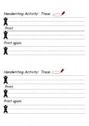 English worksheet: Practice good penmanship