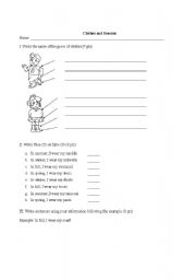 English worksheet: Clothes