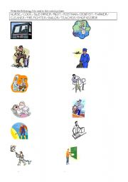 English Worksheet: Jobs