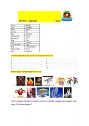 English worksheet: ADJECTIVES