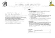 English worksheet: Going on summer holiday - with celebrities