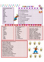 English Worksheet: english test