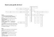 English worksheet: Crossword: Know your poetic devices