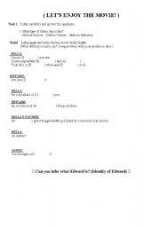 English Worksheet: listening twilight trailer inferring