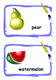 Fruits flashcards 1