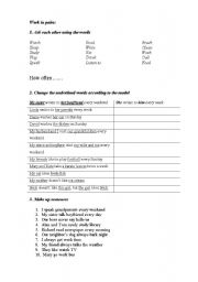 English worksheet: Personal and object pronouns