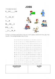 English worksheet: jobs