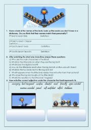 English Worksheet: For the birds Pixar short