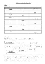 English worksheet: Exercise: Present perfect and simple past