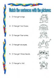 English Worksheet: aliens