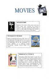 English Worksheet: Movies Synopses