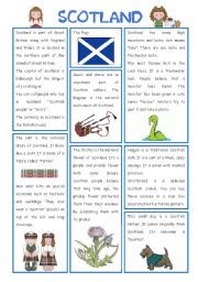 English Worksheet: ENGLISH-SPEAKING COUNTRIES (11) SCOTLAND 