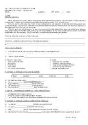 English Worksheet: TEST PRESENT CONTINUOUS WITH TEXT