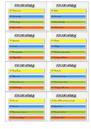 English Worksheet: Pictionary