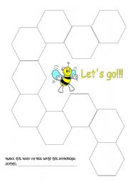 English Worksheet: bees way