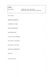 English Worksheet: 3rd person