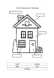 English Worksheet: THE HOUSE