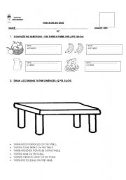 QUIZ FOR 3RD OF PRIMARY