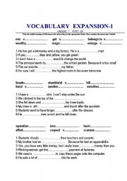 English Worksheet: general vocabulary
