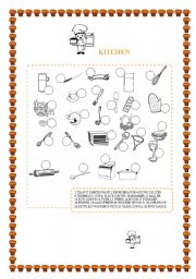 English Worksheet: KITCHEN