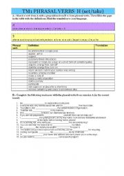 English Worksheet: 1bat Phrasal Verbs H