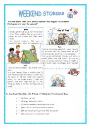 English Worksheet: Worksheet to practise the past simple.