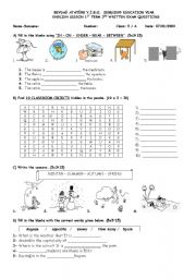 English Worksheet: ELEMENTARY QUIZ