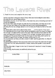 English worksheet: The lavaca River