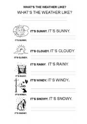 English Worksheet: the weather