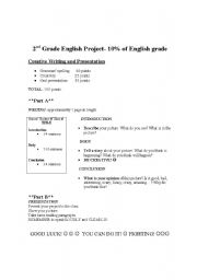 English Worksheet: High School ESL writing project