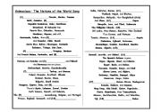 English worksheet: Animaniacs- Nations of the World song