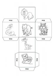 wild animal dice - ESL worksheet by moonkyj