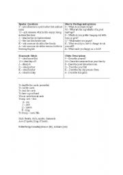 English worksheet: card game