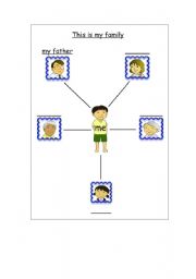English Worksheet: Family Tree 