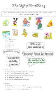 English Worksheet: THE UGLY DUCKLING