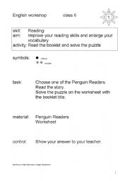 English Worksheet: Reading Puzzle