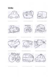 English Worksheet: transports.