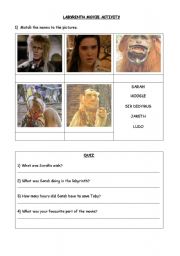 LABYRINTH - MOVIE ACTIVITY