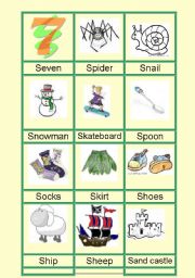 English worksheet: Alphabet Card Game part 4