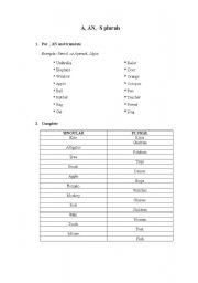 English Worksheet: A-AN-SOME