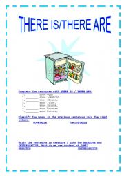 English Worksheet: THERE IS/THERE ARE