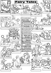 English Worksheet:  FAIRY TALES